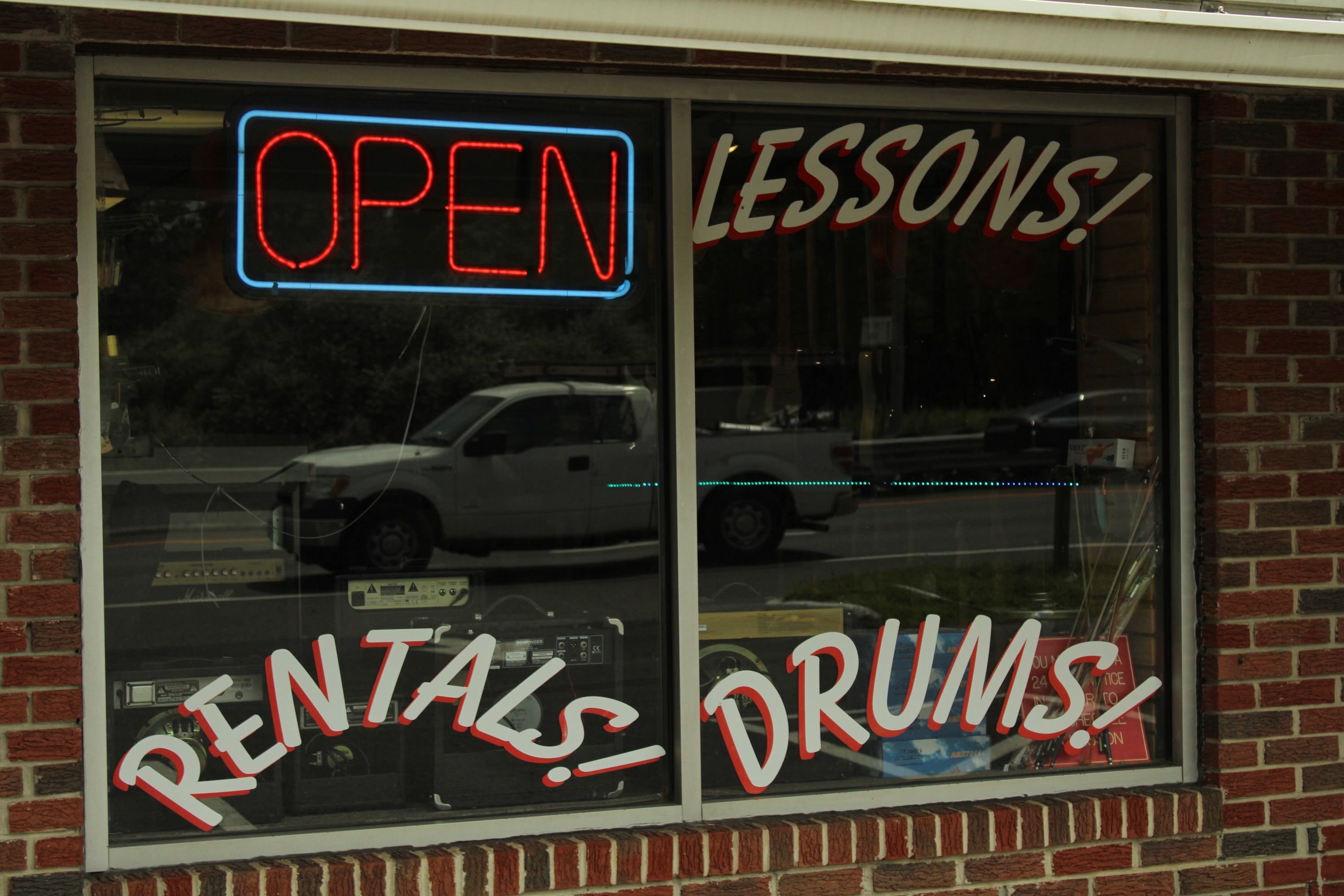 A Display in The Guitar Shop